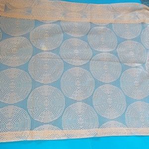 LOT 4 RETRO CIRCULAR LACE LT BEIGE TOPPERS